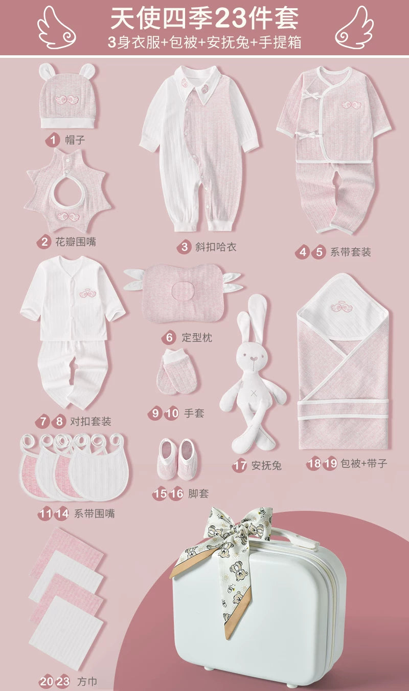 Körpə hədiyyə dəsti, yeni doğulmuş körpə üçün geyim və ləvazimatlar, yeni doğulmuş körpənin dolunay bayramı hədiyyəsi, yeni ana üçün yüksək səviyyəli hədiyyə.