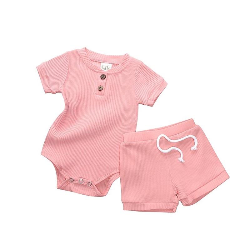 Yay Romper Uşaq Körpə Oğlan Geyimləri Yenidoğulmuş Qız Dəsti