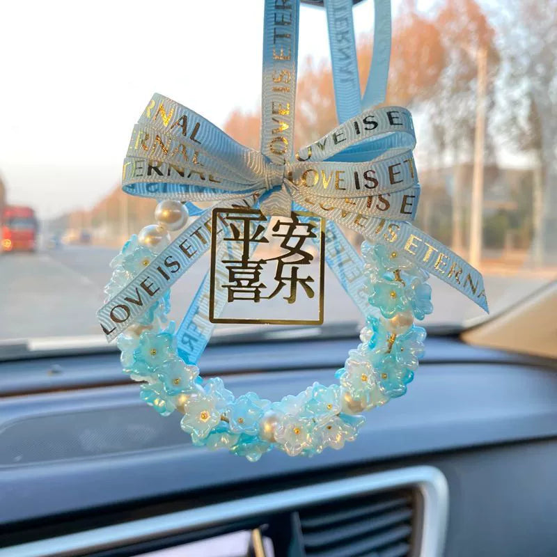 2025 Yeni Avtomobil Asqıları İnternet Məşhur Avtomobil Arxa Görünüş Güzgüsü Asma Qadın Avtomobili Yüksək səviyyəli Kulonlar Ornamenti Safe Joy