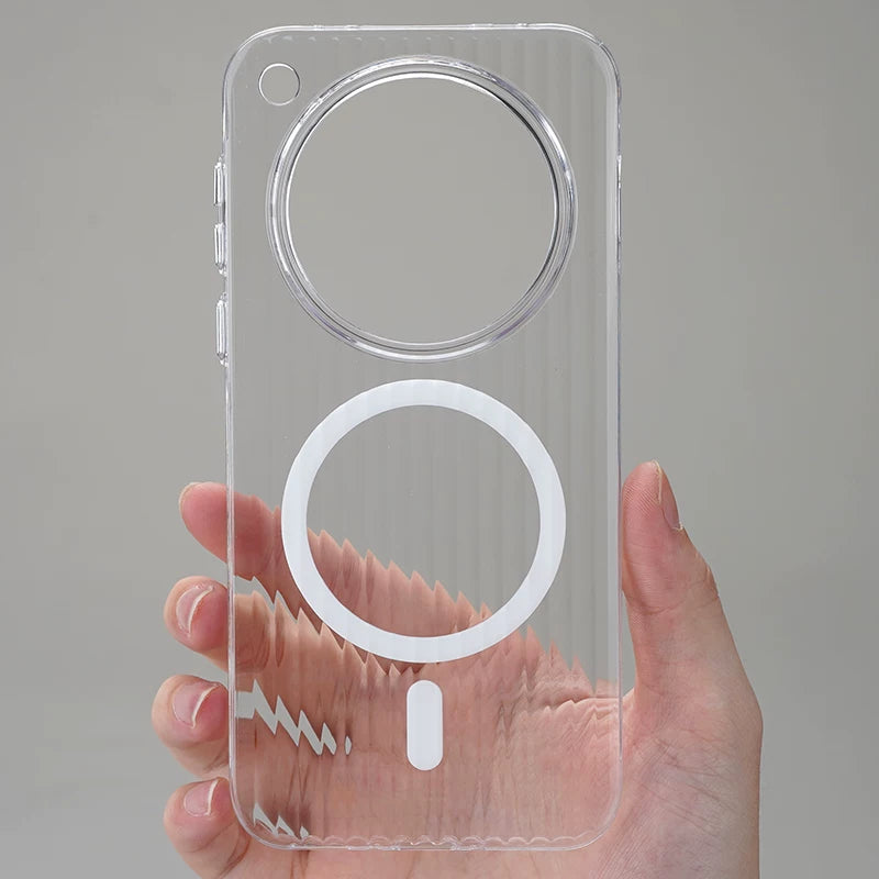 Oluklu ızgara buz dumanı şaxtalı ağ maqnit X300s mobil telefon qutusu OPPO Findx9/x8s+ ədəbi X6/x7Ultra nazik Reno13 akril 4 One plus Ace5 gözəl görünüşlü X200pro üçün uyğundur