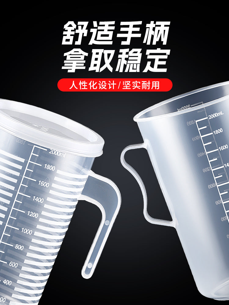 Süd çay dükanı üçün tərəzi ilə ölçmə fincanı xüsusi plastik ölçü vedrəsi qida dərəcəli məişət çörək bişirmə 5000 ml böyük tutumlu ticarət