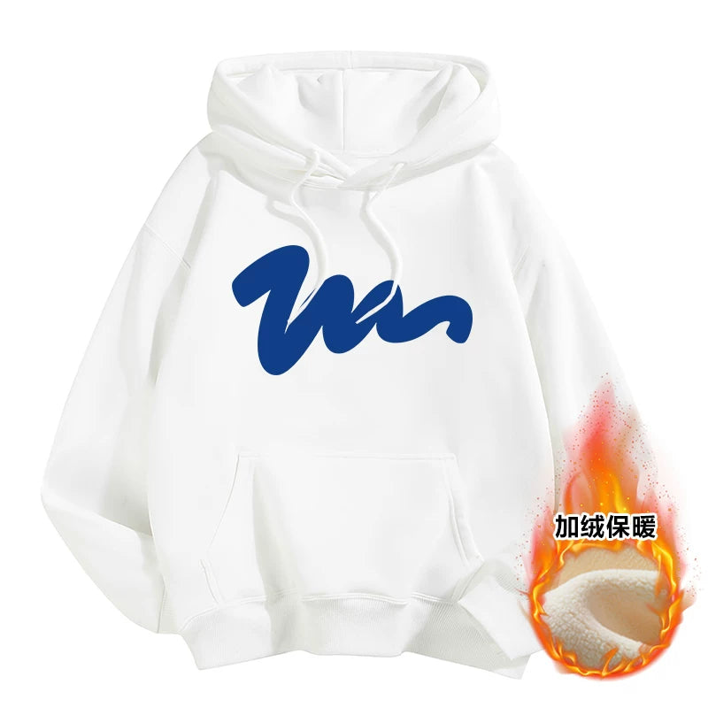 GLM Kişi və Qadınlar üçün Yun Astarlı Dəyirmi Yaxalı Sviter, Payız/Qış İstiliyi, Ağır Çəkili Stil, Amerika Boş Forması, Dəbli Brend Əsas Qat, Kişi Geyimləri