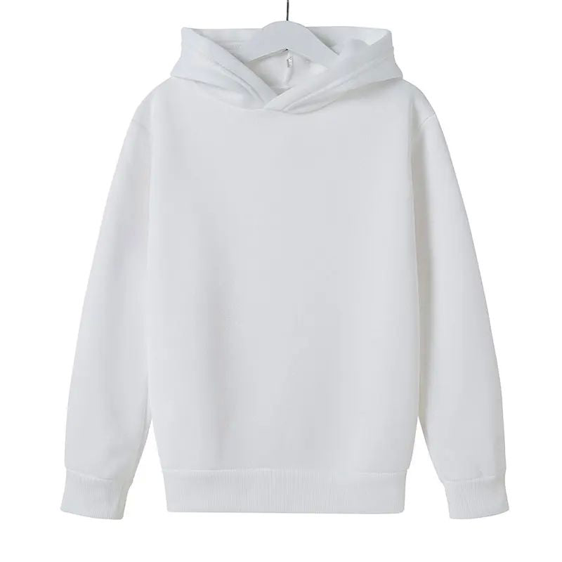 Bahar Payız Uşaq Geyimləri Solid Rəngli Hoodie Oğlan Qız