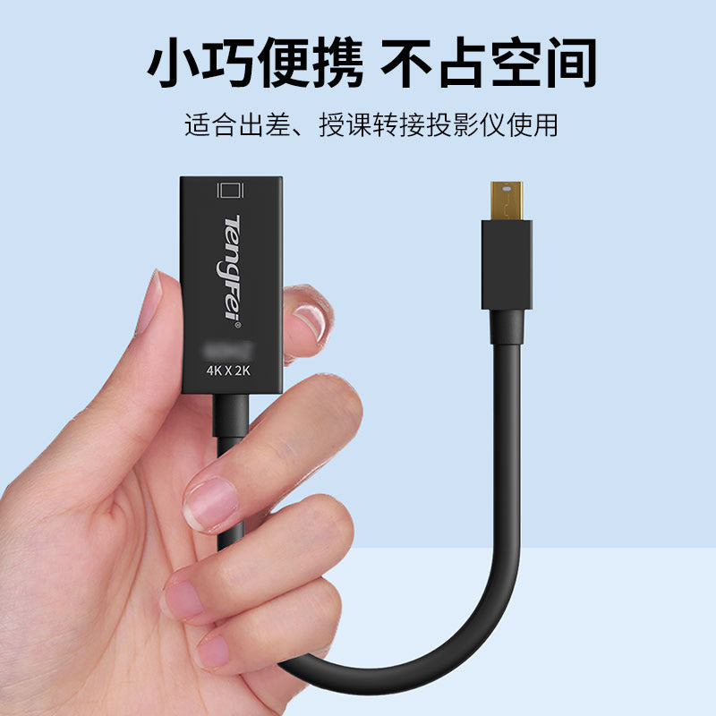 Tengfei minidp to hdmi adapter kabeli vga apple notebook 4K TV monitor proyektoruna qoşulmuş mini kiçik dp çevirici ildırım macbook video əlaqə çevirici kompüter