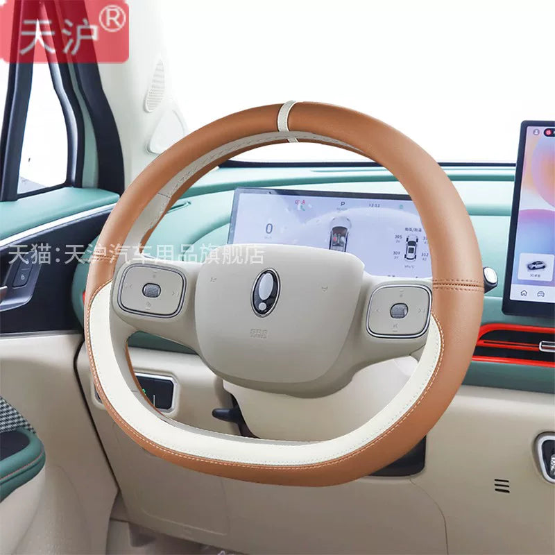 2025 Yeni ORA Good Cat Xüsusi Deşikli Dəri Sükan Qapağı, Qadınlar üçün Yüksək Səviyyəli Avtomobil Modifikasiyası Əlcəkləri