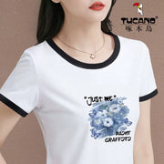 Clearance pick-up, isti satış, Woodpecker yay rəngini bloklayan qısaqol köynək, təmiz pambıq, nazik, təsadüfi və sadə top