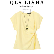 Cholisa Koreya üslubunda incə, şık və gənc, 2025-ci il qadınlar üçün super gözəl köynək.