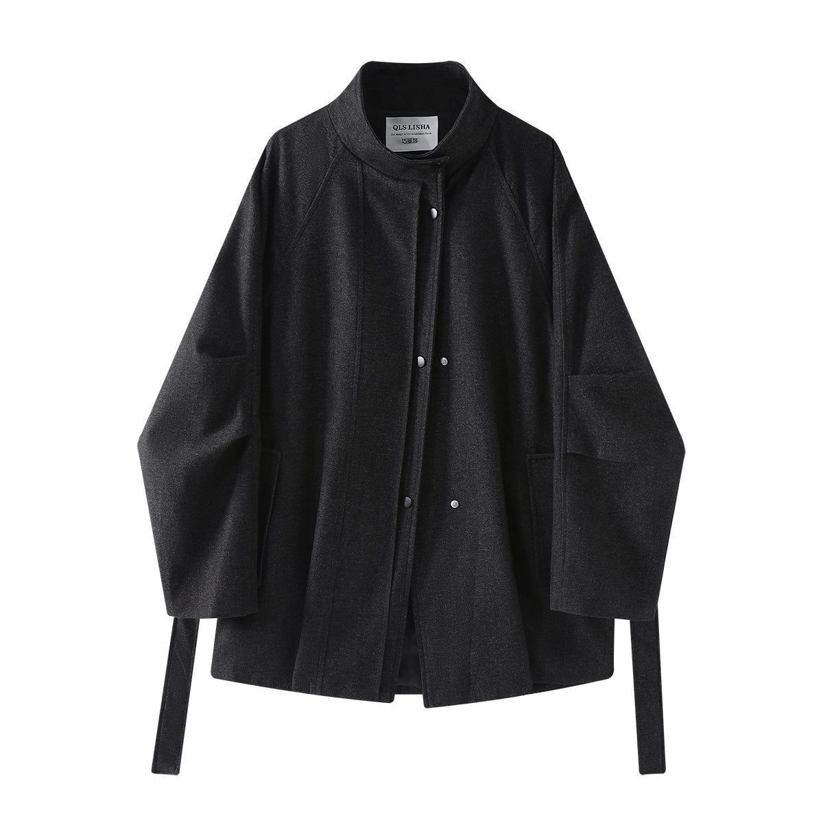 Chorissa Qara Xəndək Palto, Qadınlar üçün Payız/Yaz Gödəkçəsi, 2026 Yeni Model, Dik Yaxalıqlı, Çoxfunksiyalı, Orta Uzunluqlu, Boş Oturmalı, Britaniya Stil Palto