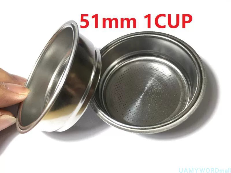 Dipsiz qəhvə sapı hunisi 51mm Dongling Baicui Bear İtalyan qəhvə maşını yüksək təzyiqli filtr aksesuarları üçün uyğundur