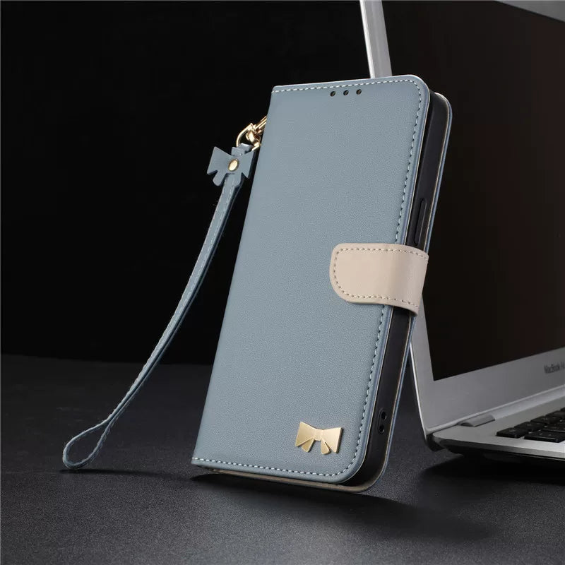 Local version of Honor 500 Pro phone case, SIM card slot, full cover, shockproof flip case, Honor 500 phone case, leather case, cross-body wrist strap, compatible with necklace for women.