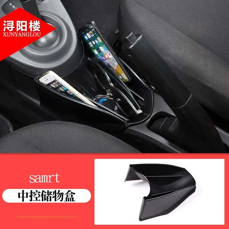 Mercedes-Benz Smart saxlama qutusu, mərkəzi konsol modifikasiyası, əl əyləci saxlama qutusu və Smart qapı qoltuqaltı qutusu bəzəyi üçün uyğundur.