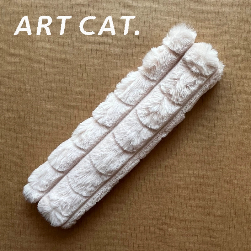 Art Cat Avtomobil Təhlükəsizlik Kəməri Çiyin Yastığı Qapağı Minimalist DIY Aşınmaya Qarşı Geyim Boğulmaya Qarşı Boyun Qoruyucu Qapaq Bütün İl Boyu Neytral