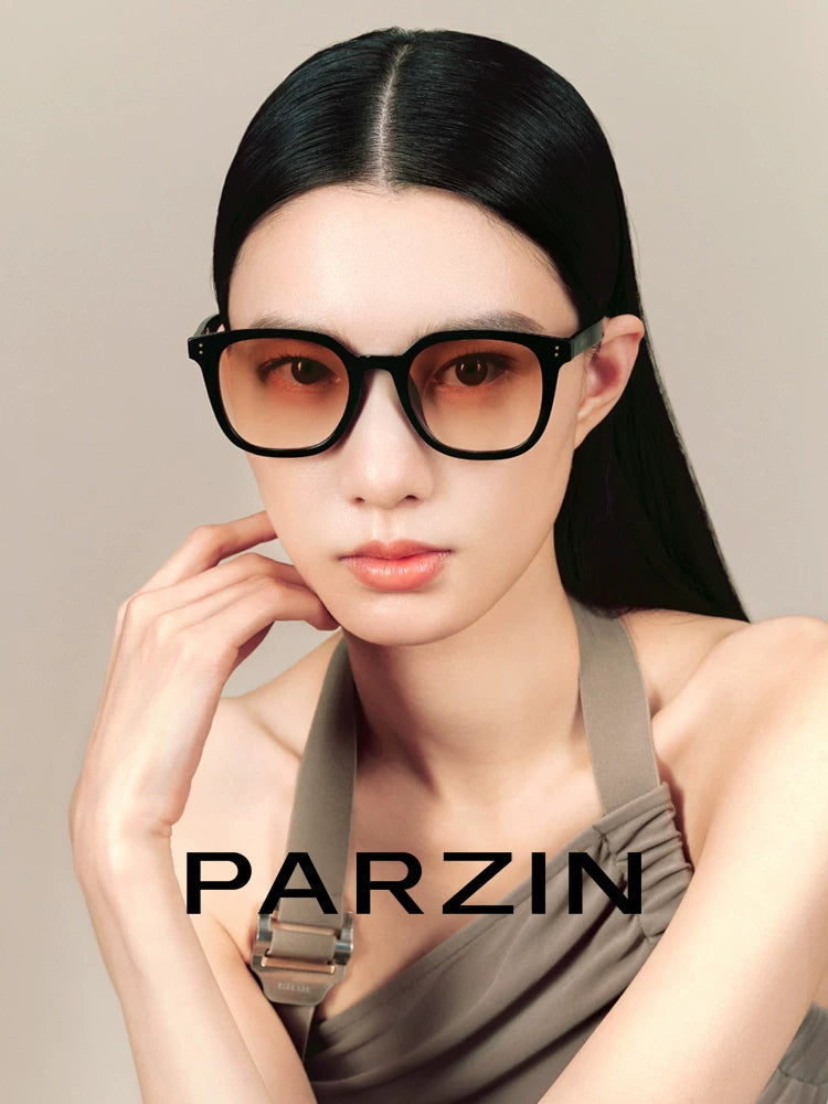[Fan Chengcheng ilə eyni üslub] Parson makiyajsız qadınlar üçün günəş eynəyi və ənlik güzgüsü yeni retro qəhvəyi gün eynəyi PZ91639