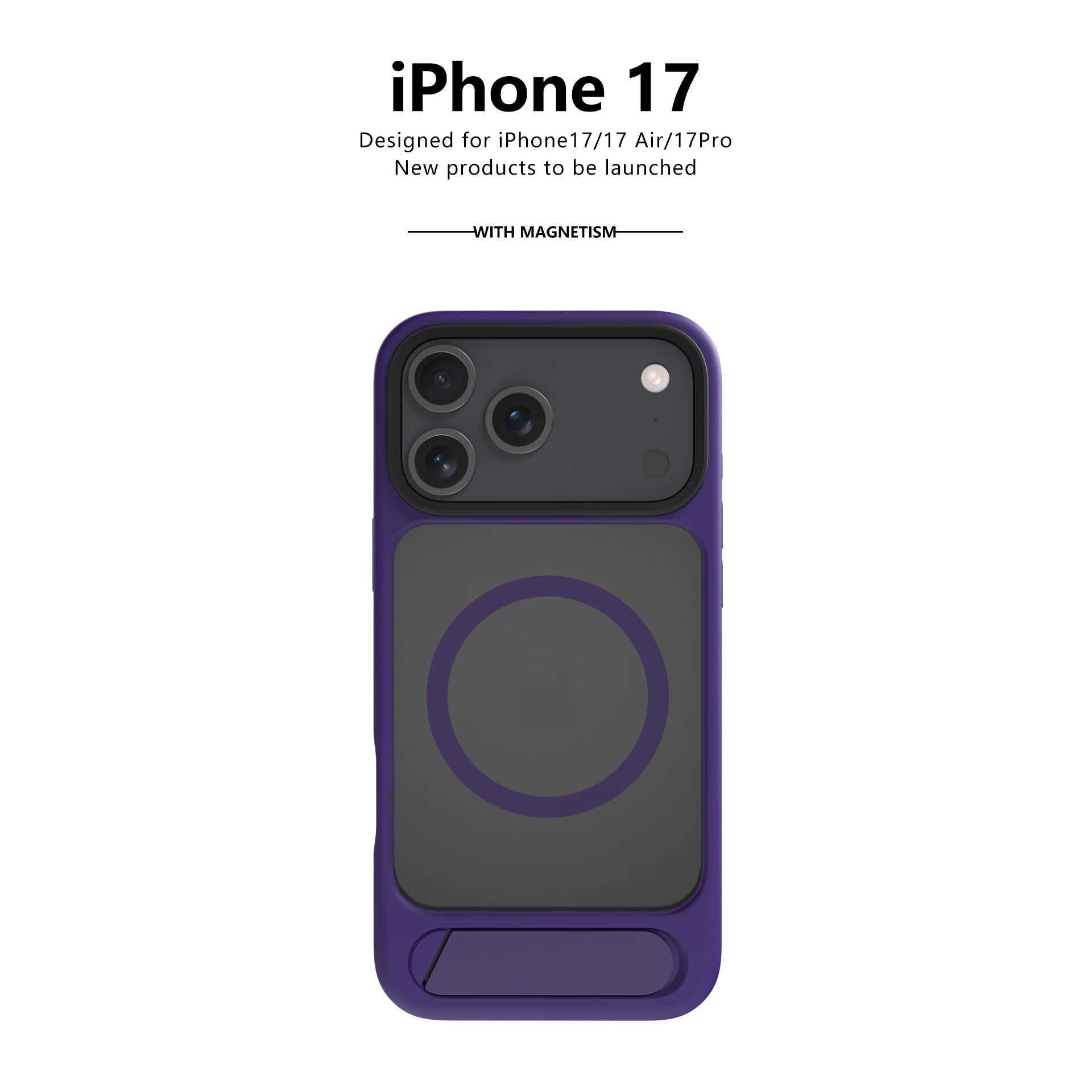 Apple 17 mobil telefon üçün uyğun səhra qızılı maqnit qatlanan stend yeni iphone17e dəsti Apple 17promax hər şey daxil Hava düşmə əleyhinə Apple 16 silikon 15 qabıq 14pro super isti 13