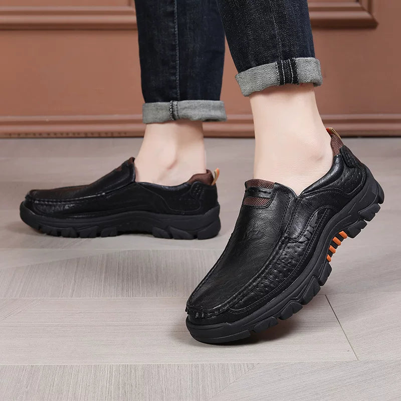Kişi Ayaqqabı 2025 Kişi Dəri Ayaqqabı Business One-foot Loafe