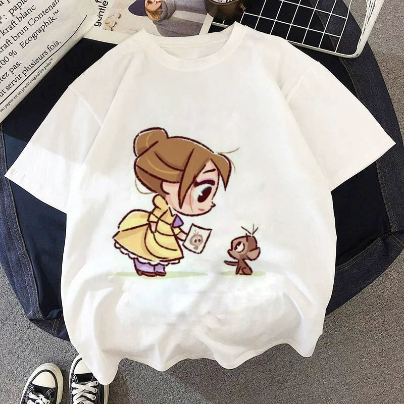Yeni Cizgi Filmi Şahzadə Uşaq Geyimləri T-Shirts T-Shirts Uşaq Köynəkləri