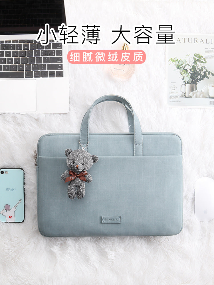 Lenovo Xiaoxin air14 Apple macbook Dell Asus 13.3pro Huawei matebook13 üçün uyğun noutbuk çantası HP 15 qadın portativ 15.6 düymlük kiçik təzə