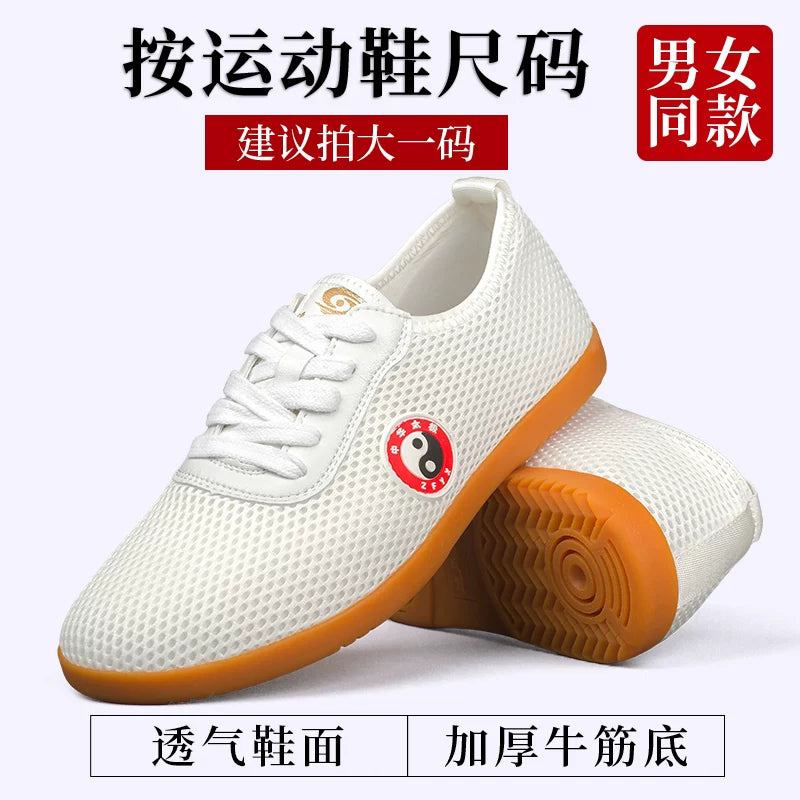Qadınlar üçün 2026 Yeni Tai Chi Ayaqqabıları Yay Mesh Tendon Sole İdman Ayaqqabıları Kişilər üçün Tai Chi Xüsusi Döyüş Sənəti Təlim Ayaqqabıları