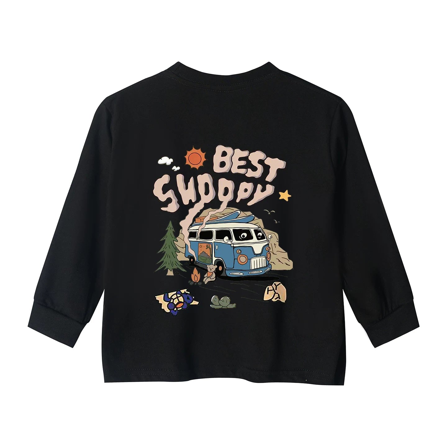 LINSANSUI Orijinal Uşaq Geyimləri Dəbli Oğlanlar üçün Çoxfunksiyalı Koreya Üslubunda Uzunqol Futbolka, Yaz və Payız Uşaq üçün Təmiz Pambıq Boş Top