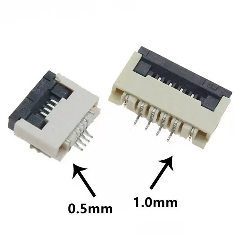 FPC/FFC çevik kabel yuvası 0.5MM/1.0MM meydança, çekmecenin alt bağlantısı, çekmecenin yuxarı bağlantısı, çevirmə qapağının alt bağlantısı - 2