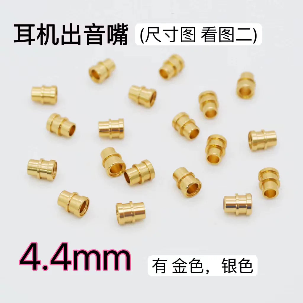 Qulaqlıq səs ucluğu 4,4 mm qulaqlıq öz təmiri aksesuarları metal səs bələdçisi 4,5 mm