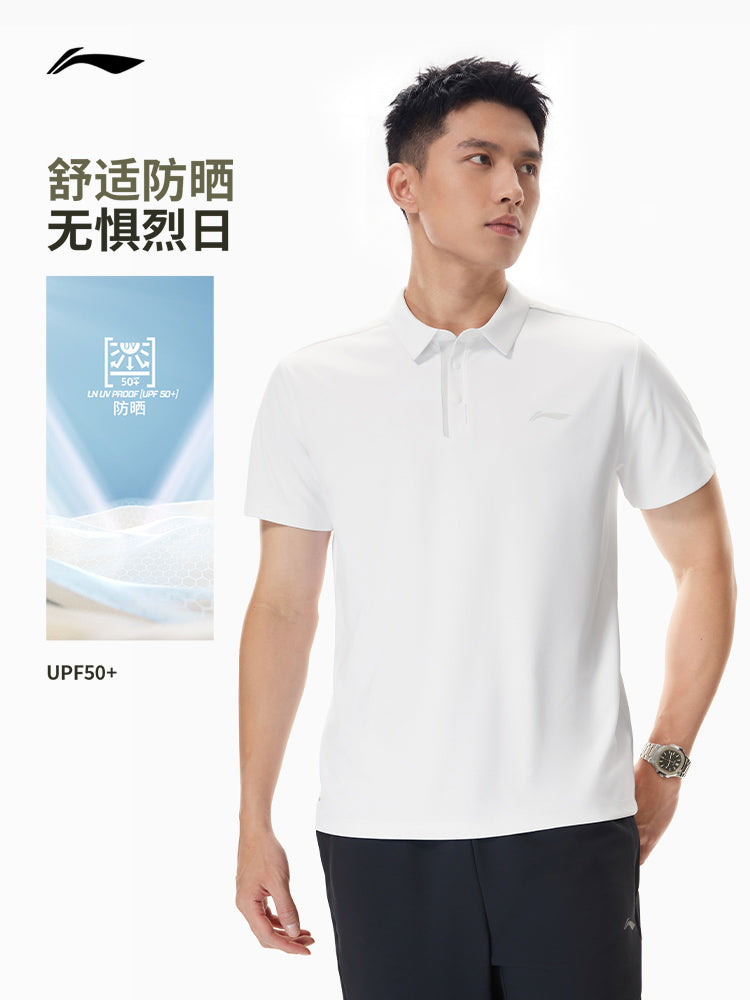 Li Ning Günəşdən Qoruyucu POLO Köynək | Atalar Günü Hədiyyəsi Kişi Yay Yeni Dad Yaka Kişi T-Shirti İdman Qısaqol