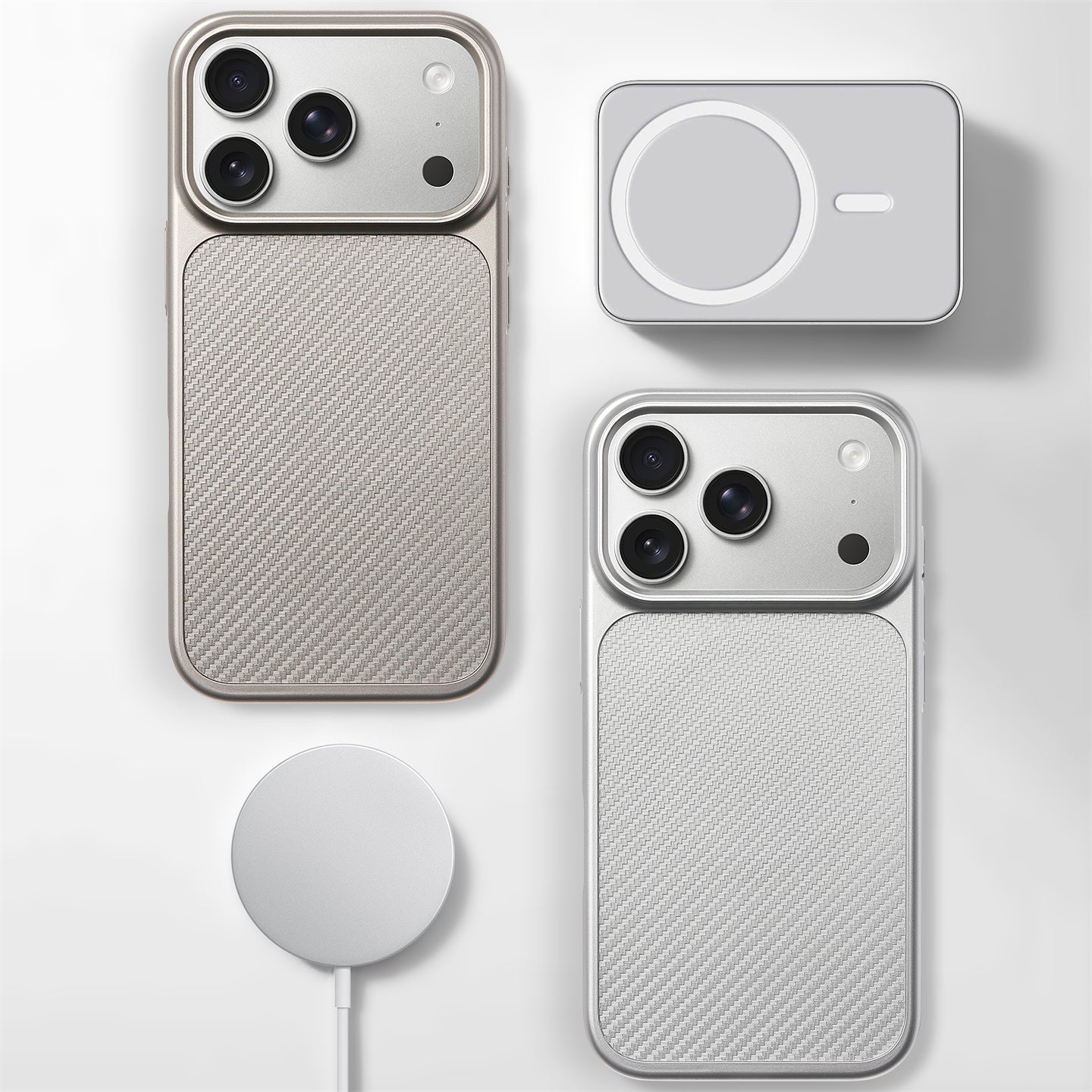 Apple iPhone 17 üçün gümüşü titan karbon lifli teksturalı korpus, yeni iPhone 17 korpusu, Apple 17 Pro Max tam örtük, 17 Pro düşmədən qorunma, Apple 16 Pro silikon korpus, 15 düymlük korpus, 14 düymlük super isti korpus, 13 düymlük korpus.