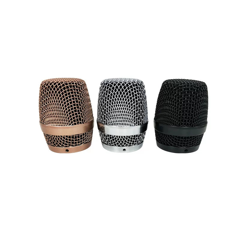 Simsiz mikrofon mesh baş mikrofon qapağı mikrofon aksesuarları baş simsiz metal mesh qapaq mesh baş KTV mikrofon qapağı polad qaynaq mesh