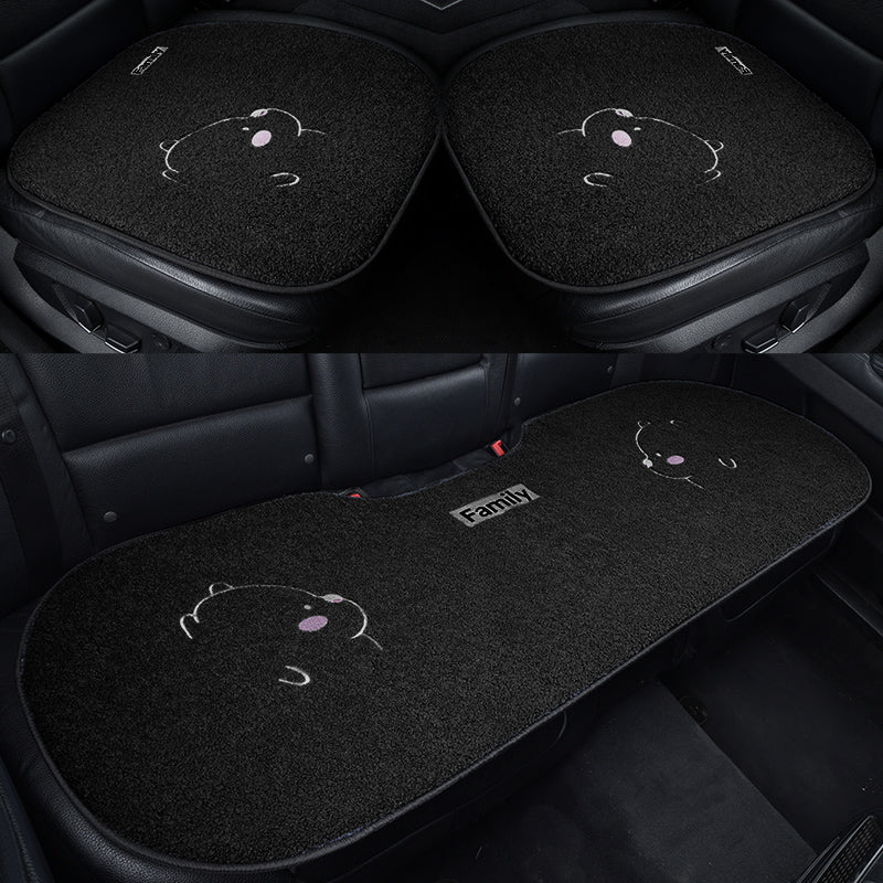 Avtomobil Yastığı Qış Dolması Üç Parçalı Cizgi Filmi Tək Parça Ins İnternet Məşhur Arxa Sıra Qısa Kaşmir Heattech Yəhər örtüyü