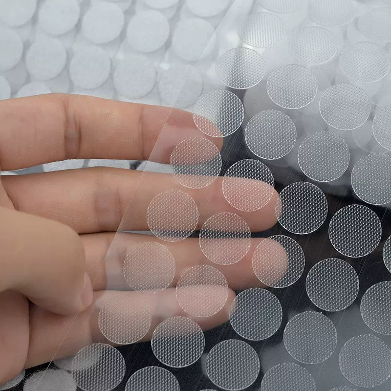 Dəyirmi yapışdırıcı Velcro ikitərəfli güclü yapışqan toqqa uşaq bağçası əl işi toqqa kişi və qadın divar stikeri kiçik nöqtəli stiker