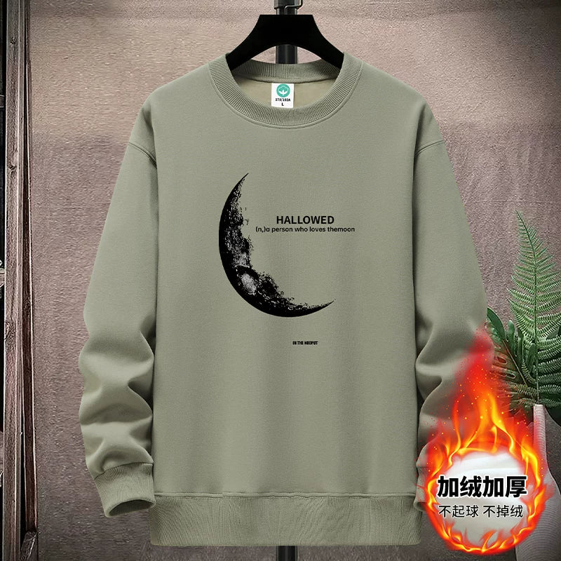 Yeniyetmələr və tələbələr üçün payız/qış təmiz pambıqdan hazırlanmış yun yaxalıqlı sviter, boş oturan gündəlik kazak alt qatı, qalın və isti top