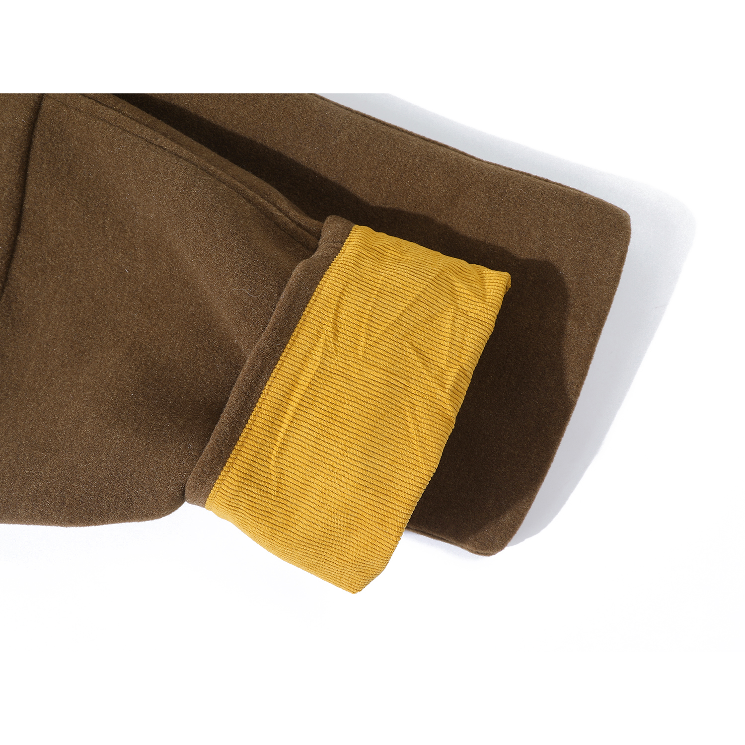 Chorissa Qadın Qısa Yun Palto, 2025 Payız/Qış Yeni Dizaynı, Yaxalı İş Geyimi Stilində Gödəkçə