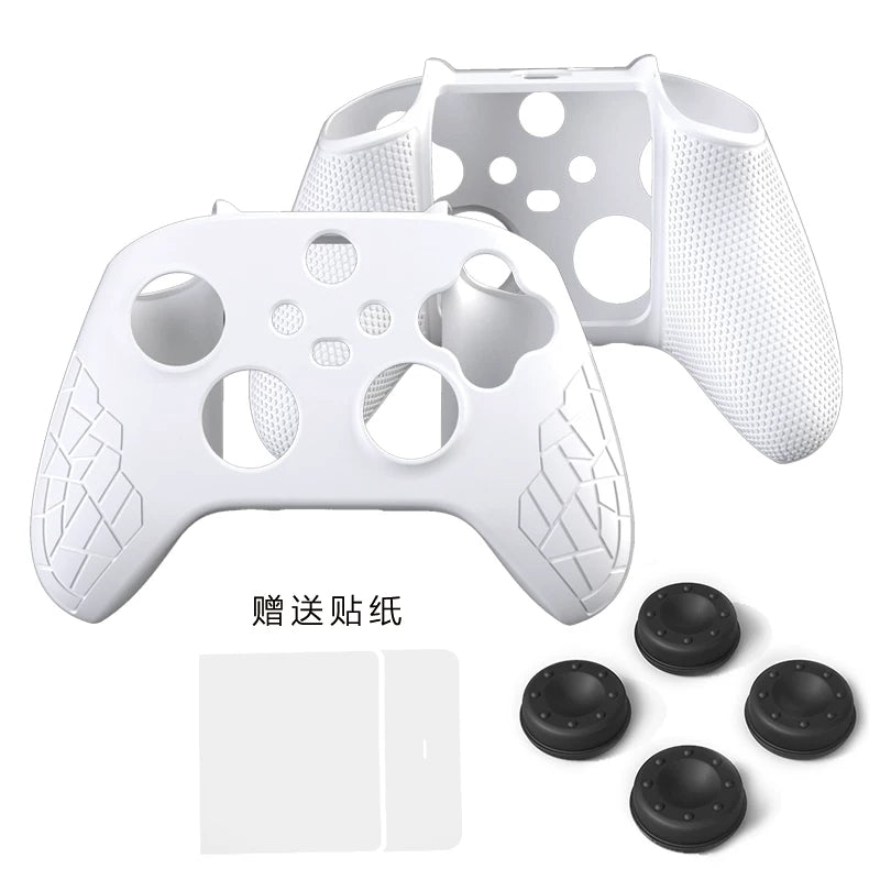 Microsoft xbox dəstəyi üçün uyğundur qoruyucu örtük xboxseries qoruyucu örtük stiker sürüşməyə qarşı silikon örtük xboxones şəffaf tərə qarşı rezin örtük bir aksesuar seriyası periferik aksesuarlar A164
