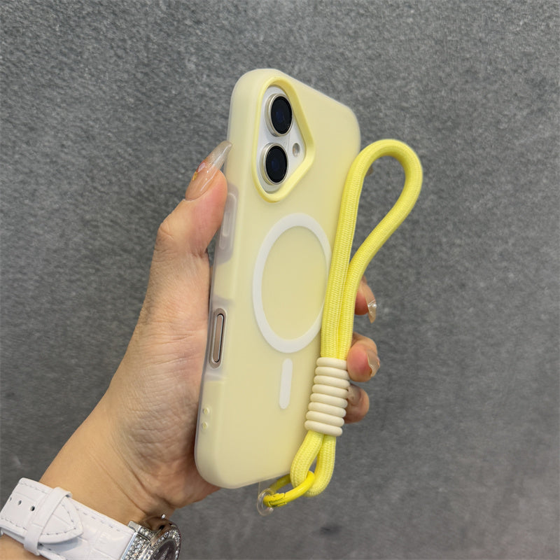 17 Apple 16 mobil telefon qutusu üçün uyğun Dele açıq sarı jele dəri hiss iphone16promax maqnit yeni ikisi birdə 15pro niş 14 sadə böyük dəlik 13 cüt 12 şəxsiyyət 16plus