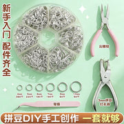 Lobya xüsusi açılış üzük yumruq kəlbətinləri açar kulon əl istehsalı DIY material aksesuarları kiçik lobya aləti