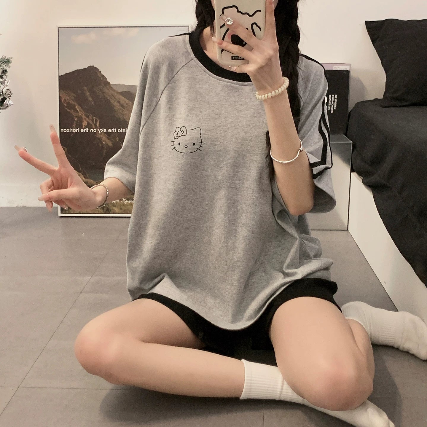 Yay Qadın Pijama Dəsti 2026 Yeni Modal Buz İpək Nazik Qısaqol Döş Yastıqları ilə Böyük Ölçü Ev Geyimi