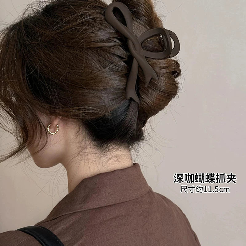 Qadın Saç Qısqacı 2025 Yeni Yüksək Uclu Buzlu Köpəkbalığı Qısqacı Başın Arxasındakı Qalın Saçlar üçün Əlavə Böyük Ölçülü Saç Qısqacı