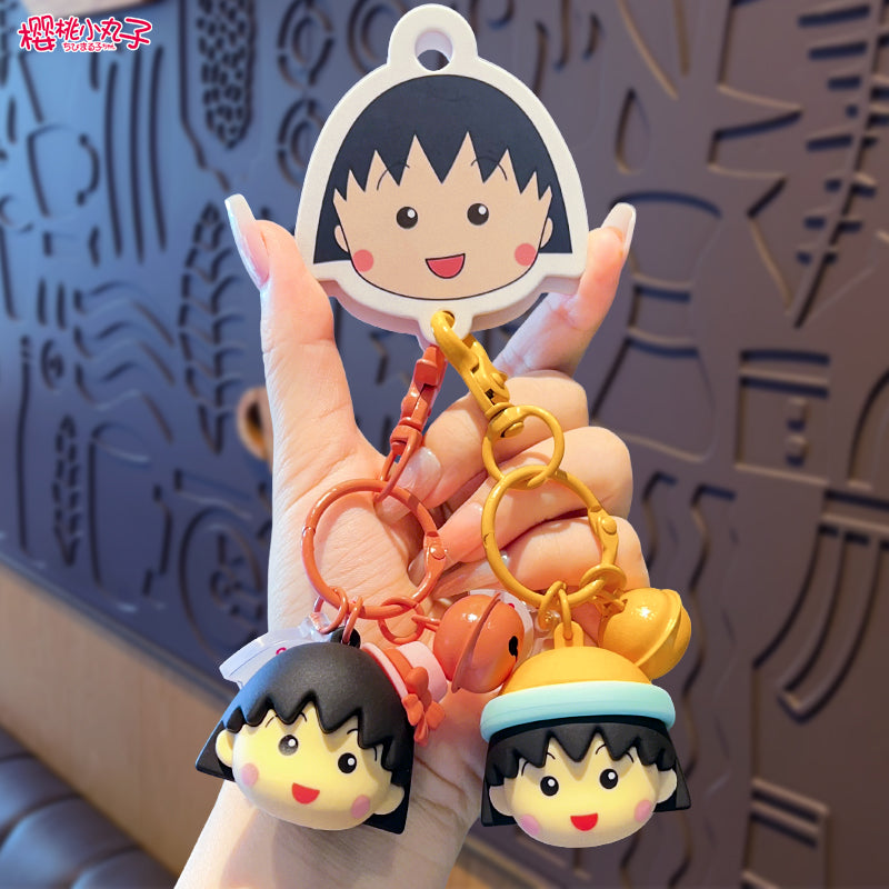 2025 Yeni Orijinal Chibi Maruko-chan Avtomobil Açar Zəncirləri, Sırt Çantası Kulonu, Kukla Oyuncağı, Hədiyyə Açar Zəncirləri