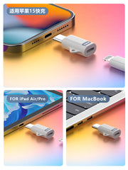 Suai mobil telefon məlumat kabeli çeviricisi Apple 17-dən typec adapterinə uyğundur İşıqlandırma qadın interfeysi iphone16pro15Plus15promax/Ultra şarj kabeli adapteri
