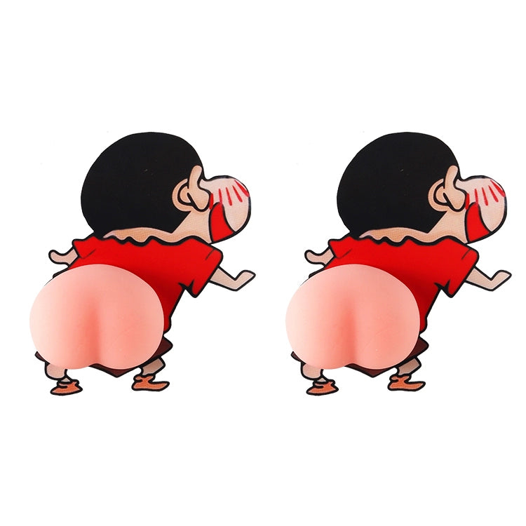 Crayon Xiaoxin avtomobil qapısı toqquşmaya qarşı stikerlər avtomobil sevimli çimdik butt silikon bamper zolağı açıq qapı anti-cızıq silmək dekorativ etiket