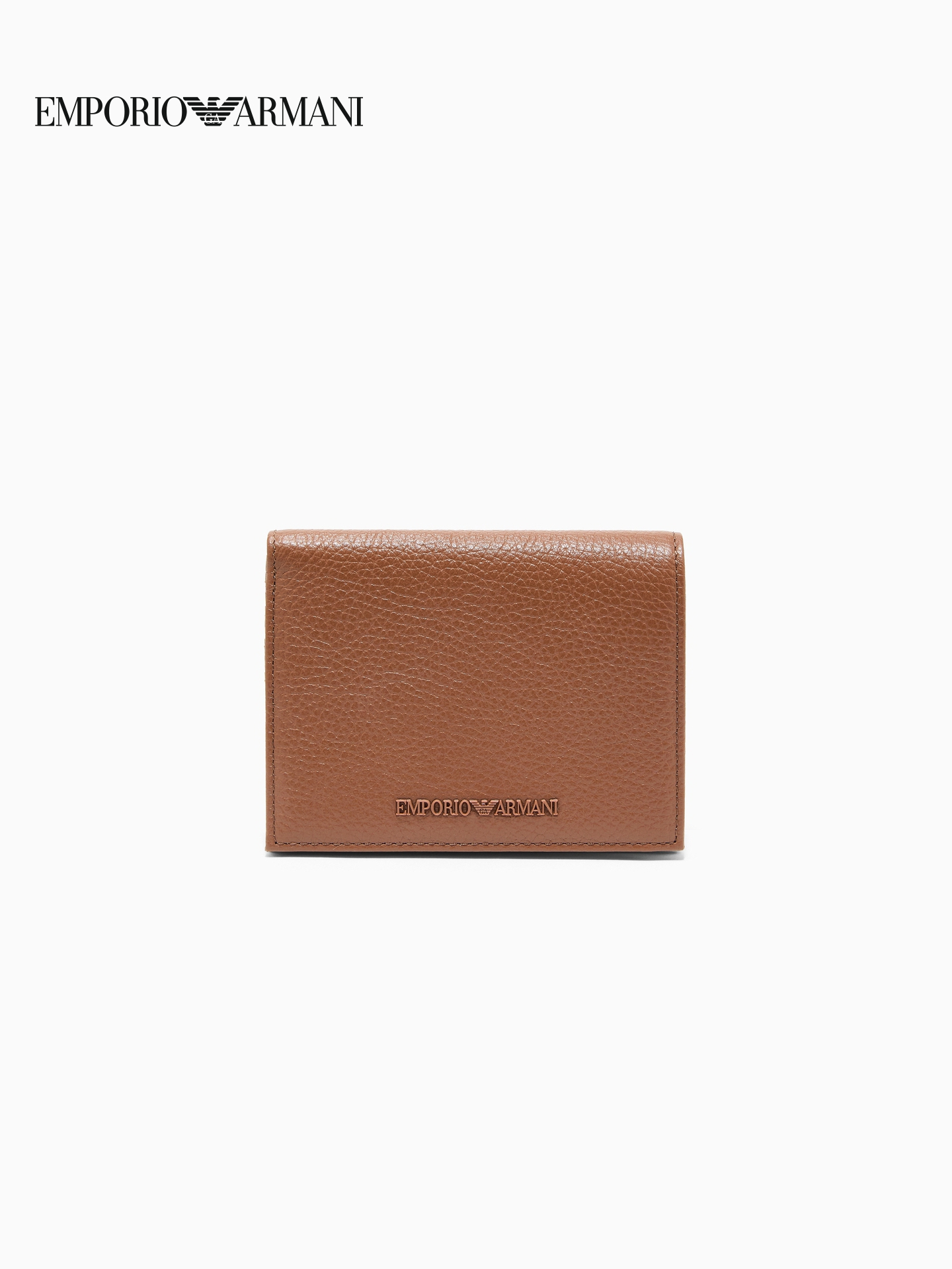 [Yeni il hədiyyəsi] EMPORIO ARMANI Kişilər üçün dana dərisindən hazırlanmış fermuarlı pul kisəsi/kart tutacağı
