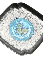Cloisonné çay altlığı kreativ retro Yapon üslublu məişət kunq fu çay mərasimi aksesuarları istilik izolyasiyası sürüşməyə qarşı ərintili mis nəlbəki altlıq gəmisi