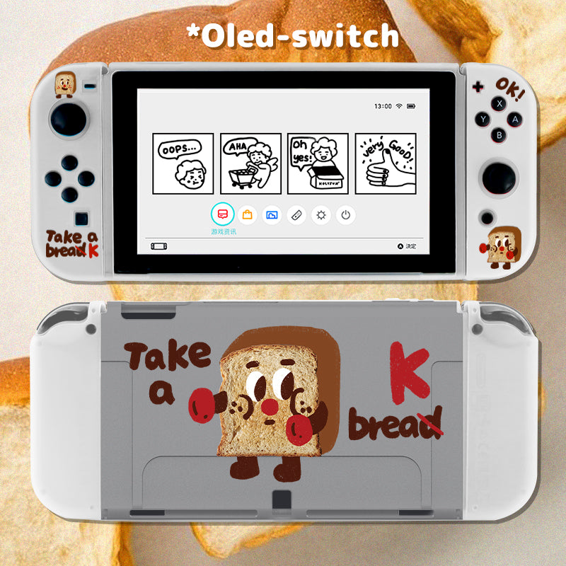 Yapon pişiyi düyü boks tostu Nintendo açarı qoruyucu qutu oled ayrı tutacaq qoruyucu qutu tpu yumşaq