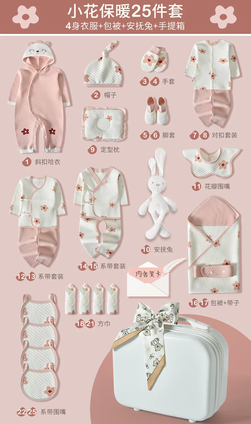 Körpə hədiyyə dəsti, yeni doğulmuş körpə üçün geyim və ləvazimatlar, yeni doğulmuş körpənin dolunay bayramı hədiyyəsi, yeni ana üçün yüksək səviyyəli hədiyyə.