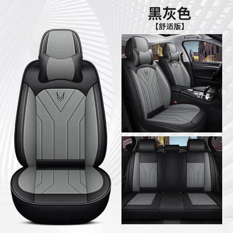 Specially designed for fall and winter, all-season car seat cushions, full-coverage, breathable Nappa leather seat covers.
