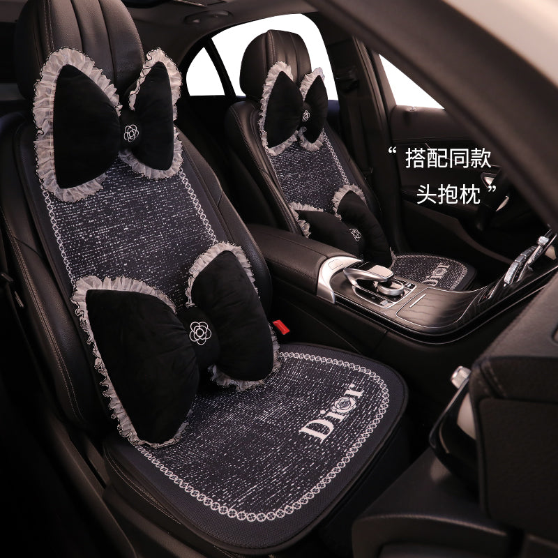 Car seat cushions, for all seasons, premium feel, semi-covered seat covers for women's car interiors, popular online car seat covers, car cushions, seat cushions.
