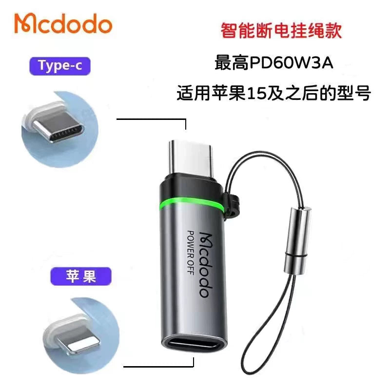 Maiduoduo adapteri Lightning to Typec məlumat kabeli üçün mobil telefon planşetini dolduran ikisi birdə çevirici