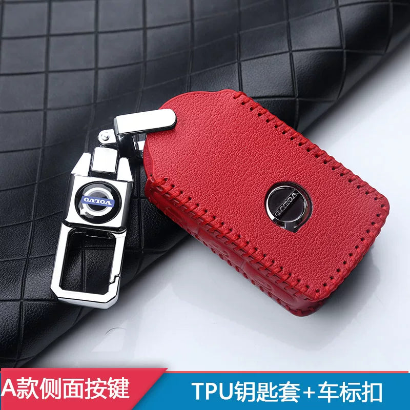 2026 Volvo genuine leather key cover for S90, XC60, S60, XC40, XC90, V60 and V90 key chains/bags.