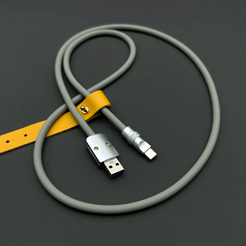 Huawei mate70Pro uzadılmış USB cüt TYPEC üçün uyğun olan Antrock 88W super sürətli şarj silikon məlumat kabeli