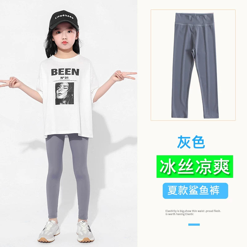 MUJIE qızlar üçün köpəkbalığı üzgəci şalvarı, nazik model, yaz və payız üçün uyğundur, üst geyim, idman və yoqa üçün idealdır. (Yaponiyadan idxal olunub)